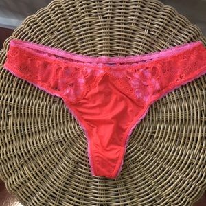 Pink Lace Hip Thong